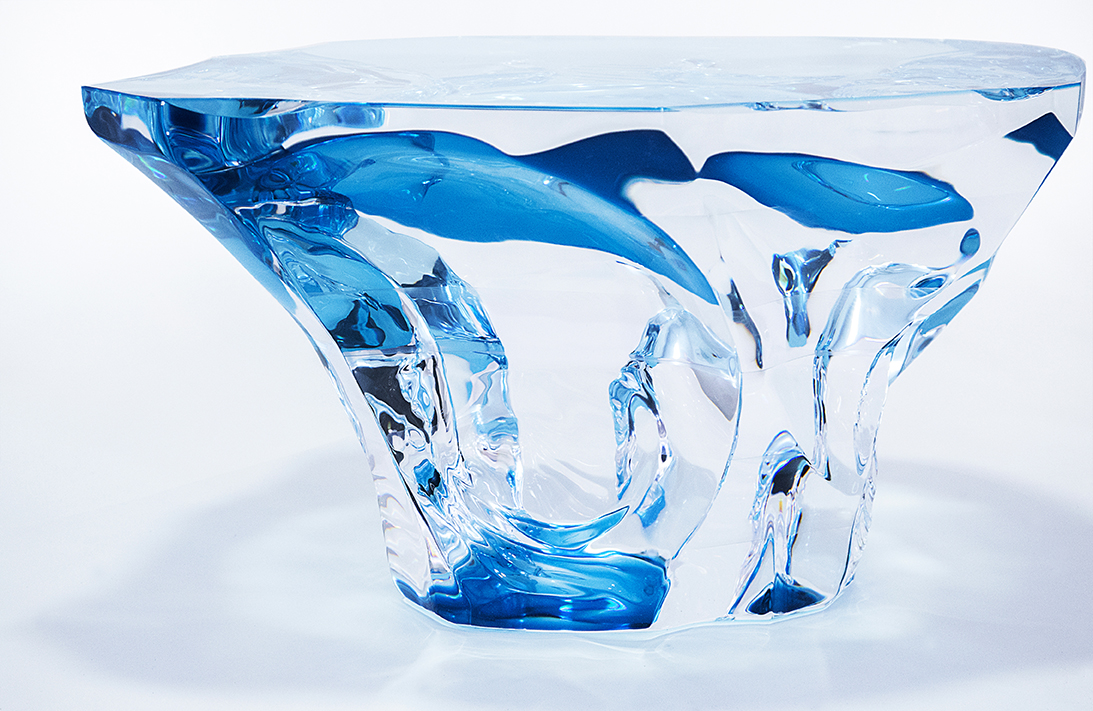 Acrylic Coffee Table Glacialis W 'Agua Azul' - immagine 3